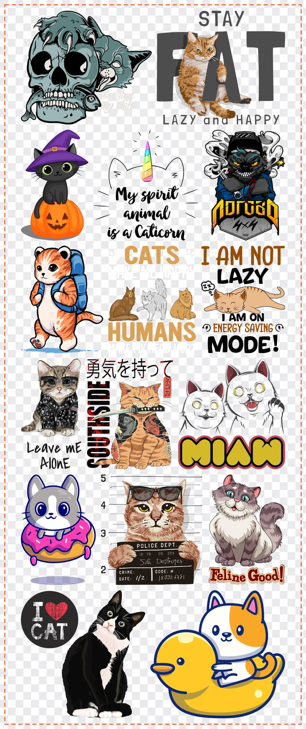 Cat Crew Gang Sheet Pack