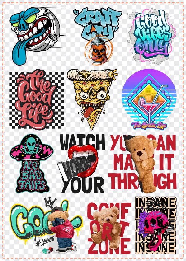 Streetwear Gang Sheet Pack