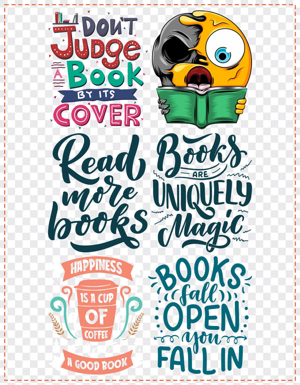 Book Lovers Gang Sheet Pack