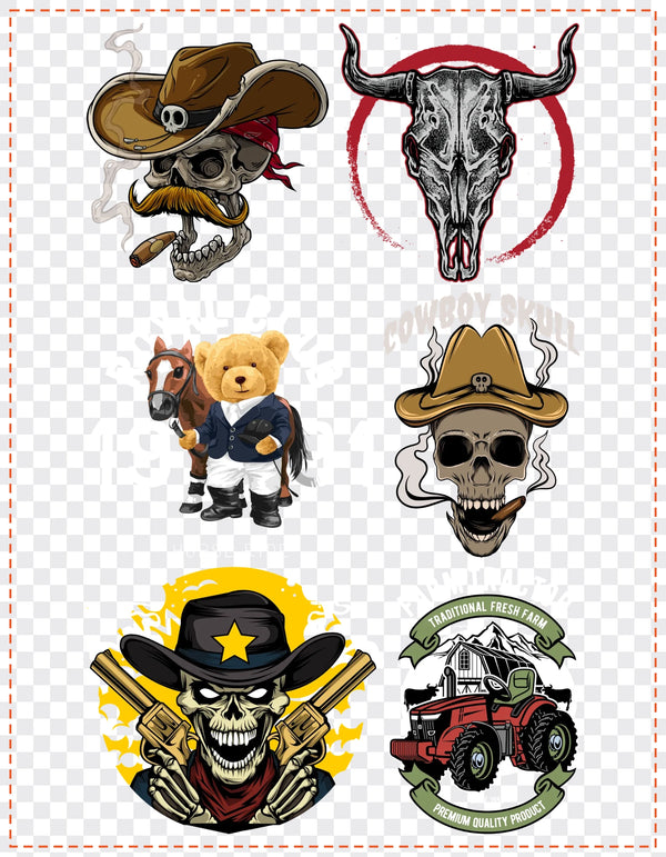 Cowboys & Country Gang Sheet Pack