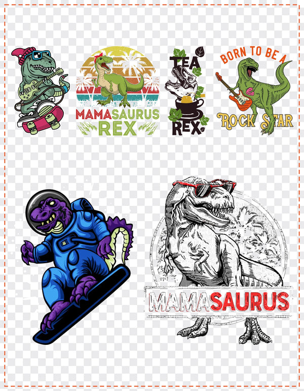 Dinosaurs Gang Sheet Pack