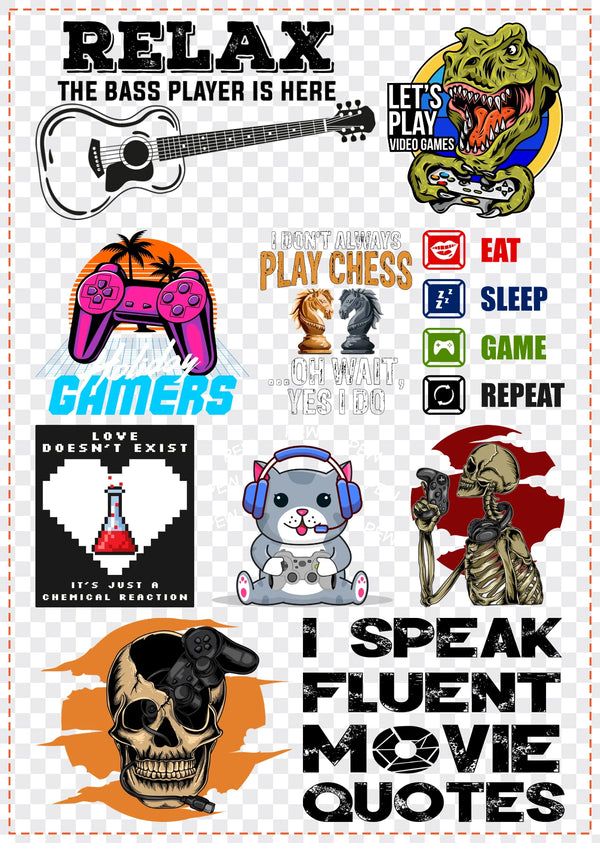 Game On Gang Sheet Pack