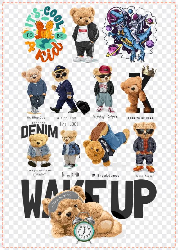 Cute Kids Gang Sheet Pack