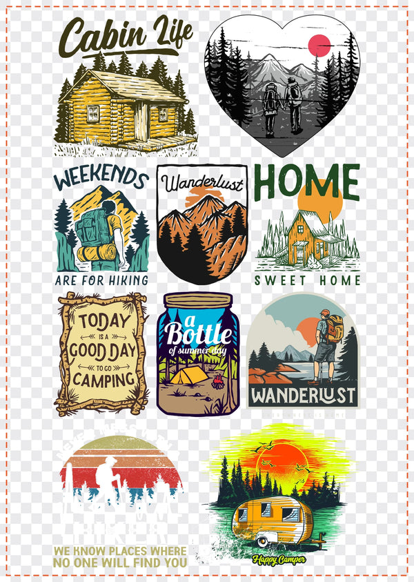 Camp & Hike Gang Sheet Pack