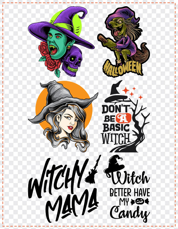 Witchy Vibes Gang Sheet Pack