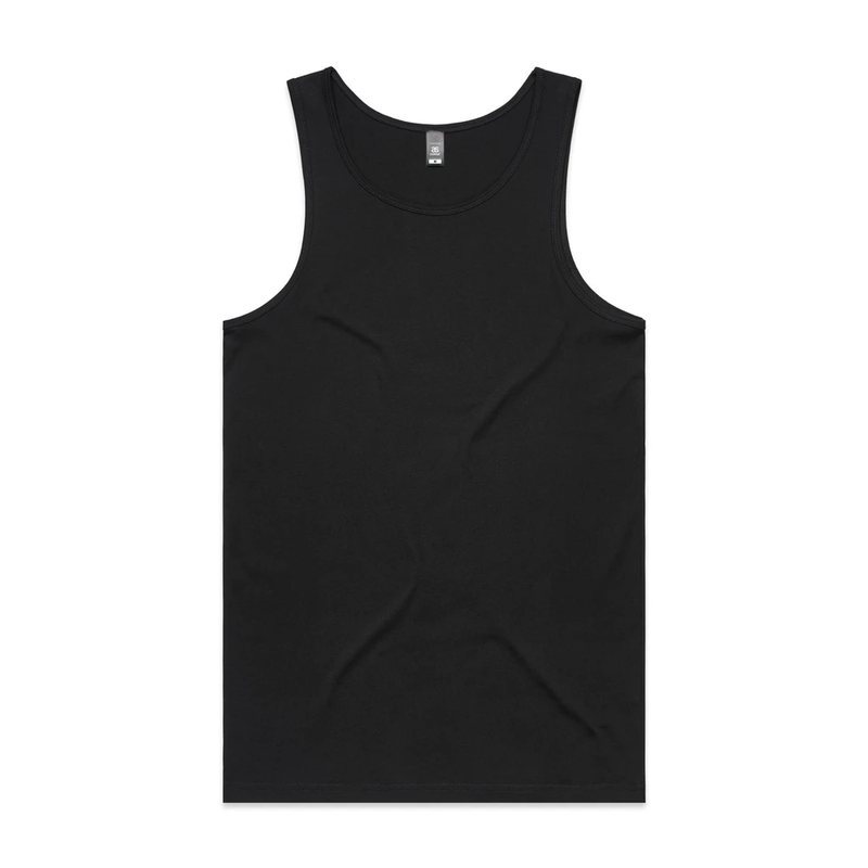 Black custom singlet ready to customise